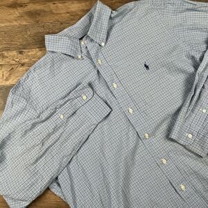 Ralph Lauren Polo Men's Custom Fit Multicolor Plaid Collared Shirt Size XXL